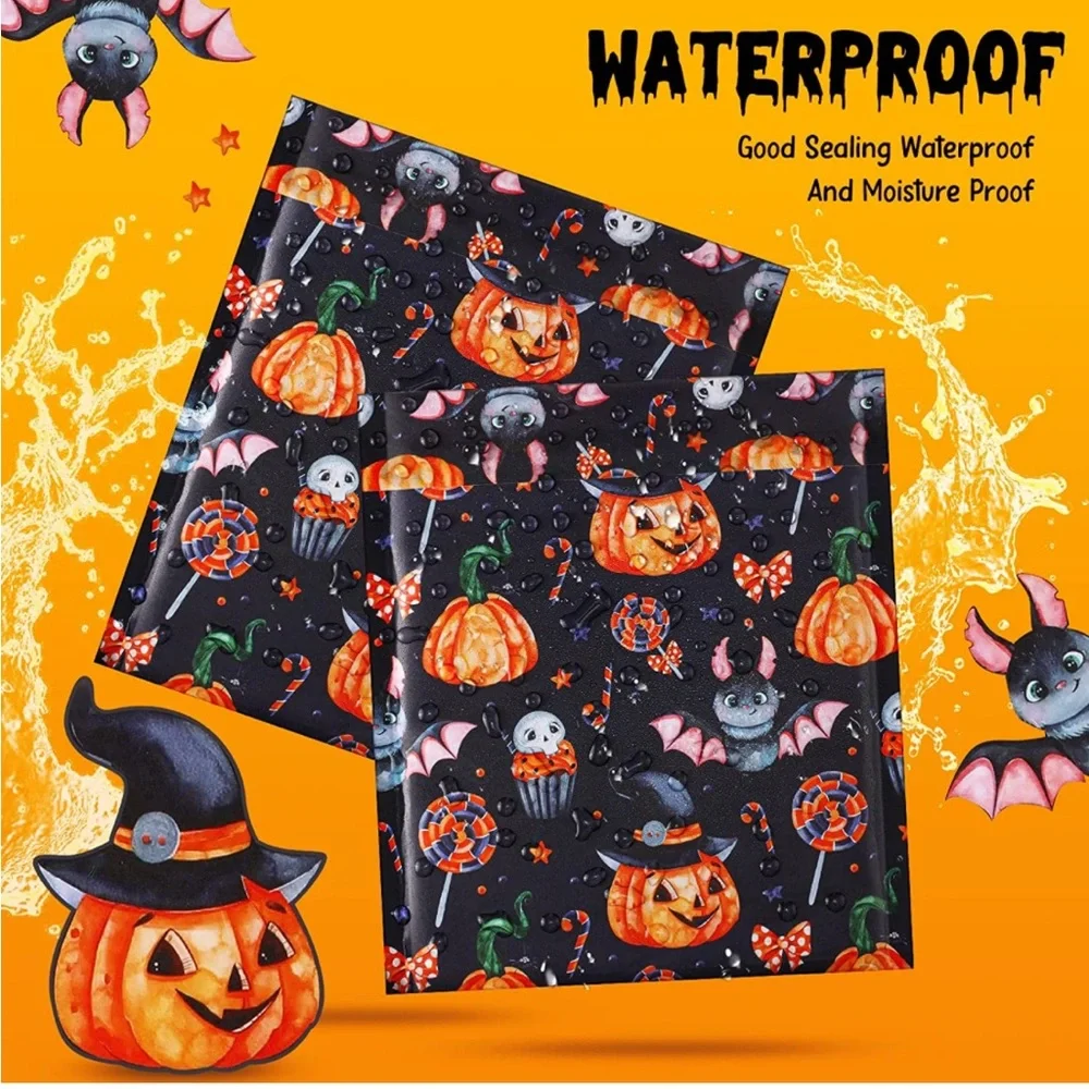 8 Count Halloween Bubble Mailers 8.3” X 9.3” PRICE IS FIRM - Picture 5 of 7